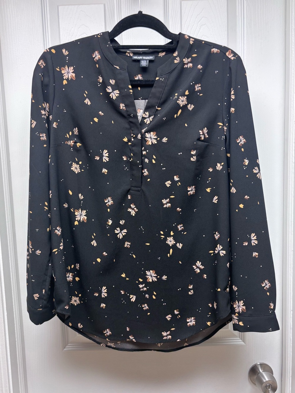 Hilary Radley Floral Print Blouse – Women’s Small